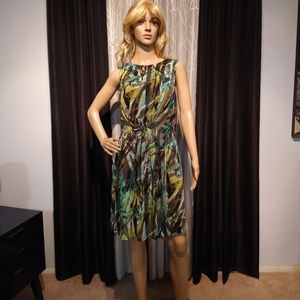 Suite 7, Multi Color Green Dress Size:6